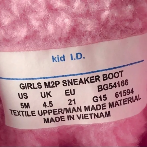 NEW Size 5 toddler Stride Rite Snow Boots Pink - Picture 2 of 2